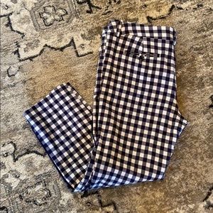 Merona Navy gingham crop pant.